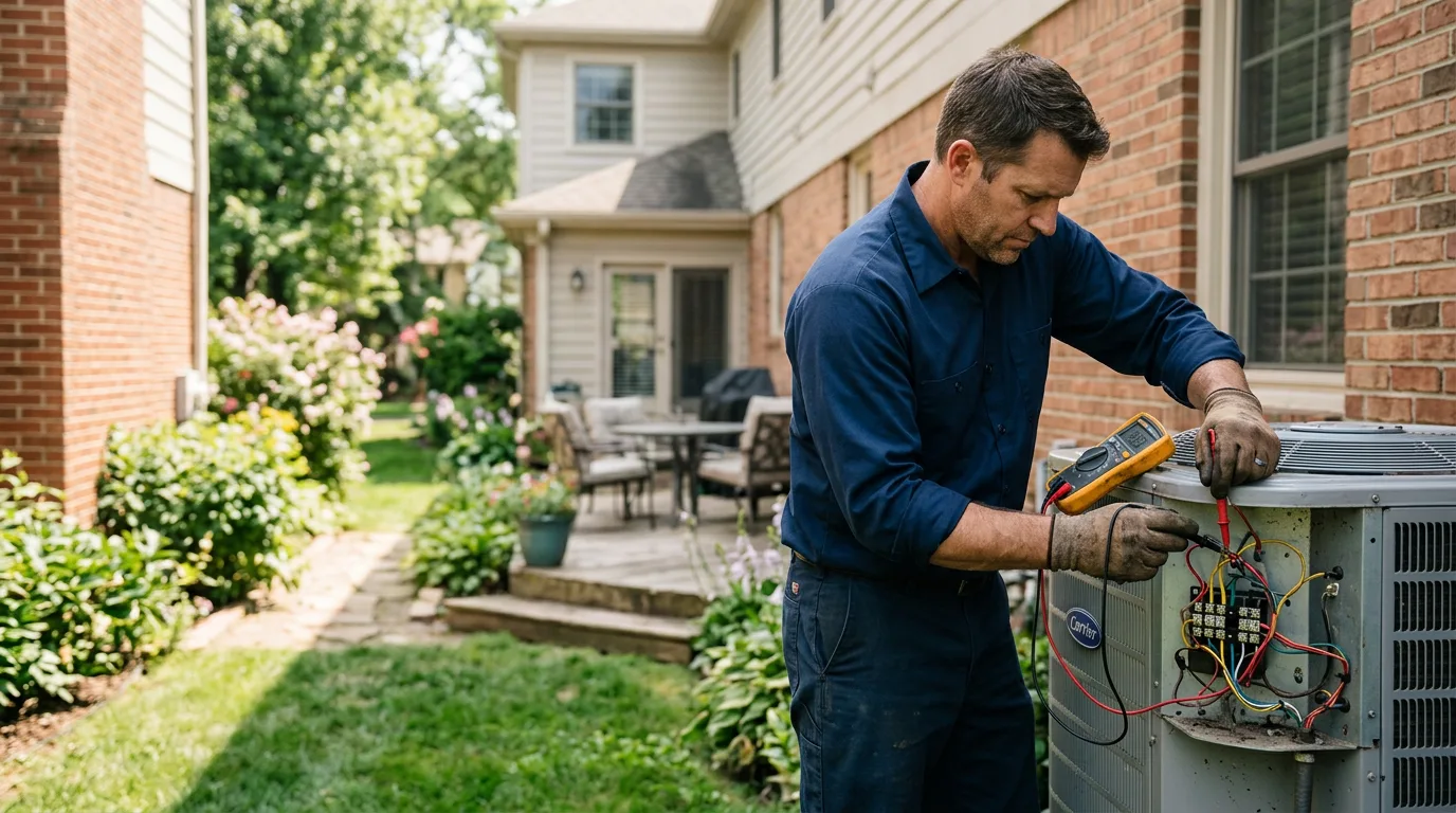 HVAC technician working near Lakeland, MN